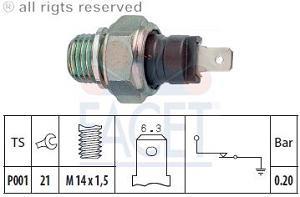 Fotografia produktu FACET 7.0013 czujnik ciśnienia oleju Fiat