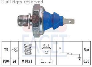 Fotografia produktu FACET 7.0108 czujnik ciśnienia oleju VW Golf/Passat/Vento 1.6-1.9TDI