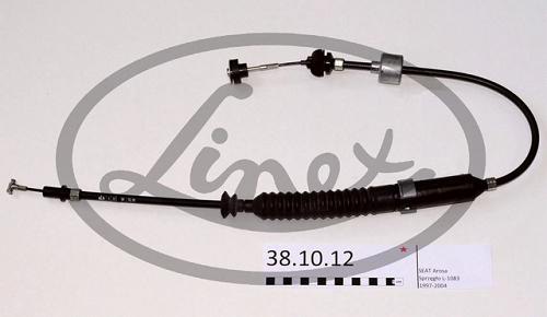 Fotografia produktu LINEX 38.10.12 linka sprzęgła VW Lupo 94- Polo 99- Arosa 99-  1083/845 z samoregulatorem