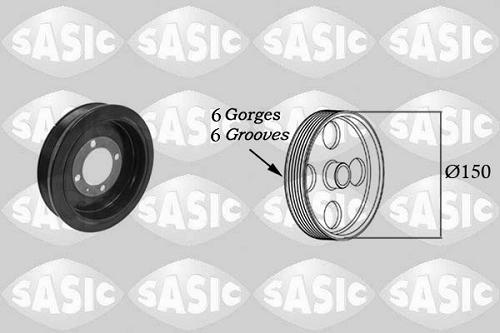 Fotografia produktu SASIC SA2156062 koło pasowe wału korbowego Opel Astra H/J Corsa D 1,7CDTI 06-