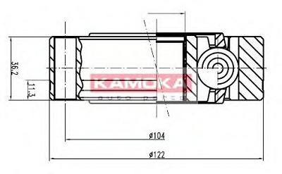 Fotografia produktu KAMOKA 8047/KAM przegub napędowy wewnętrzny 27/48 ABS Mercedes Vito 99-03