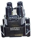 Fotografia produktu MAPCO MAP80615 cewka zapłonowa Opel Astra F+G 1.8i 16V+2.0i 16V, Calibra A 2.0i 16V, Vectra A