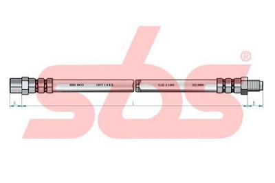 Fotografia produktu SBS 1330.854827 przewód hamulcowy tył Volvo V70