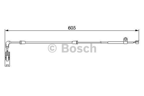 Fotografia produktu BOSCH 1987474943 czujnik klocków hamulcowych BMW3 E46 98-04 przód 675mm