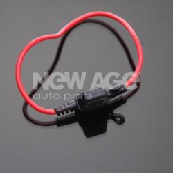 Fotografia produktu NEW AGE NA322/3 obudowa bezpiecznika płaskiego Mini szczelna z czerwonym przewodem 30A