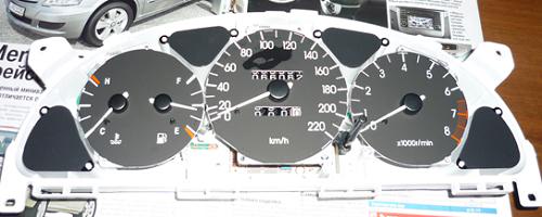 Fotografia produktu MAXTUNING ZEG01 nakładka zegarów licznika Daewoo Nexia Lanos wskaźnik paliwa temperatury obrotów