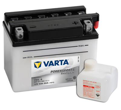 Fotografia produktu VARTA 504011002 akumulator                         12Ah/4Ah 20A VB4L-B (121X71X93)
