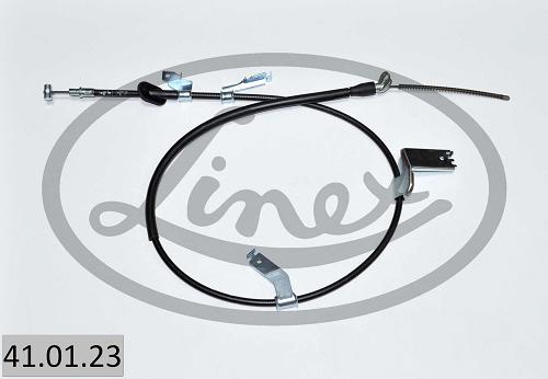 Fotografia produktu LINEX 41.01.23 linka hamulca ręcznego prawa Suzuki  Swift 05-  1625/1405 mm