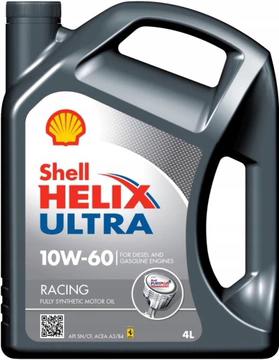 Fotografia produktu SHELL SH-10W60/4 olej silnikowy 10W60 Shell Helix Ultr Racing                      4L