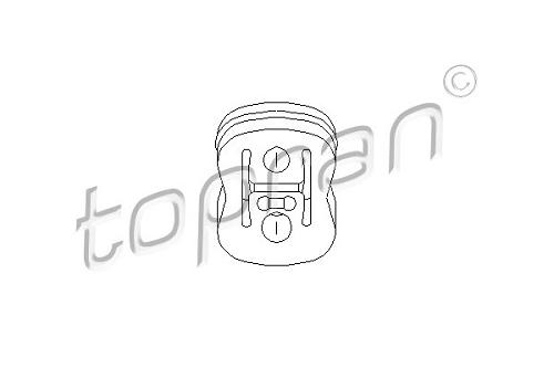 Fotografia produktu TOPRAN 2104920744 wieszak gumowy tłumika  Mercedes S210