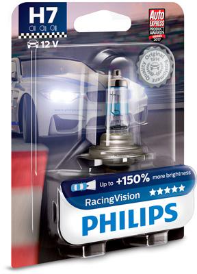 Fotografia produktu PHILIPS PH12972RVB1 żarówka 12V  H7 55W PX26d Racingvision +150 % światła 3400K