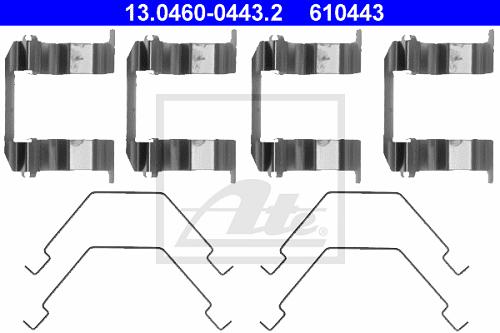 Fotografia produktu ATE 13.0460-0443.2 zestaw montażowy klocków  Mazda Xedos,626,6