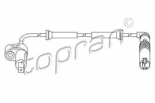 Fotografia produktu TOPRAN 500 979 czujnik ABS BMW 3 E46 98-