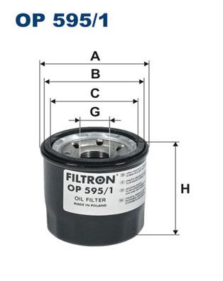 Fotografia produktu FILTRON OP591/1 filtr oleju Renault