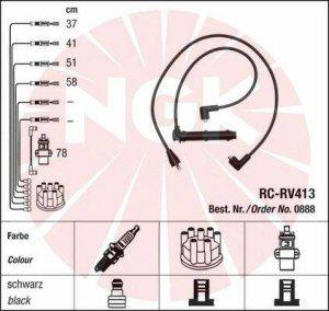Fotografia produktu NGK RC-RV413 kabel zapłonowy Rover 214-414 91- 1.4i 16V SI
