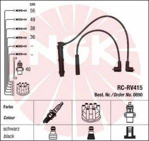 Fotografia produktu NGK RC-RV415 kabel zapłonowy Rover 216-416 91- 1.6i 16V