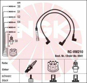 Fotografia produktu NGK RC-VW210 kable zapłonowe VW Golf III 2.0GTi 2E