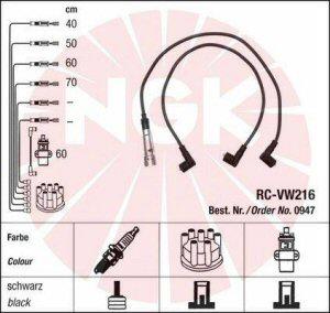 Fotografia produktu NGK RC-VW216 kable zapłonowe VW Golf 1.3, 1.6, Polo 1.4, Vento 1.6,
