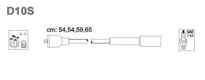 Fotografia produktu JANMOR D10S-JAN kable zapłonowe Polonez Caro 1.6i wtrysk Bosch