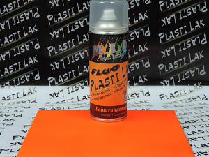 Fotografia produktu CTS 00407/CT plasti lak spray pomarańczowy fluorescencyjny - ściągalna folia w sprayu 400ml