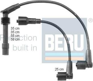 Fotografia produktu BERU ZEF 997 kable zapłonowe Opel Astra/Calibra/Vectra A/B 1.8