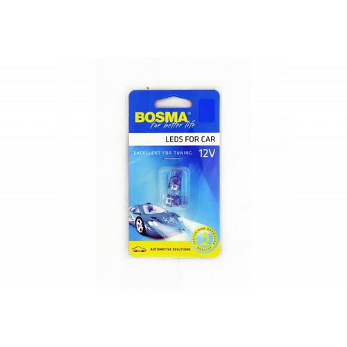 Fotografia produktu BOSMA 3585-BOSMA żarówka 12V 1xLED T10 blue niebiesk WIDE VIEWING 2pcs