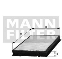 Fotografia produktu MANN-FILTER CU5257 filtr kabinowy Ford Mondeo 93- 1.6-2.0 16V