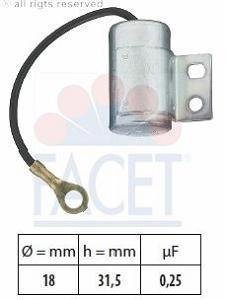 Fotografia produktu FACET 0.0613 kondensator zapłonowy Fiat