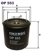 Fotografia produktu FILTRON OP553 filtr oleju Peugeot 205/305/405 1.3