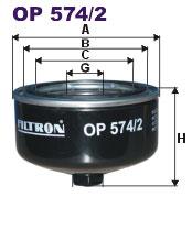 Fotografia produktu FILTRON OP574/2 filtr oleju VW LT 97-99 2.8TDi
