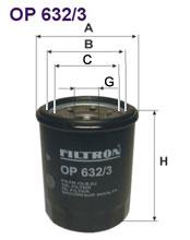 Fotografia produktu FILTRON OP632/3 filtr oleju KIA Sportage 2.0 94-