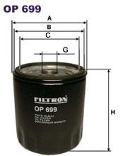 Fotografia produktu FILTRON OP699 filtr oleju Isuzu Trooper 2.8 84-