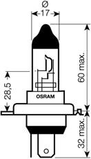 Fotografia produktu OSRAM OSR64185 żarówka samochodowa HS1 12V 35/35 w PX43t