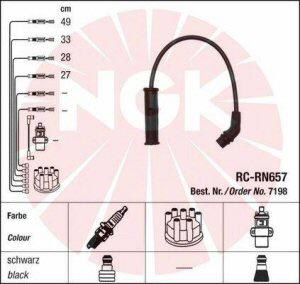 Fotografia produktu NGK RC-RN657 kable zapłonowe Renault Kango 98- 1.4i