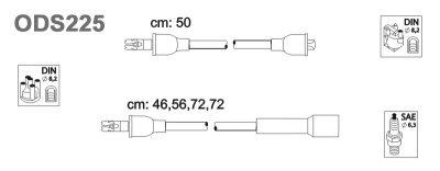 Fotografia produktu JANMOR ODU225-JAN kable zapłonowe Opel Ascona C 1.6/Kadett 1.6 82-88