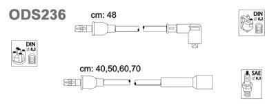 Fotografia produktu JANMOR ODU236-JAN kable zapłonowe Opel Ascona 1.3N/S 81-88
