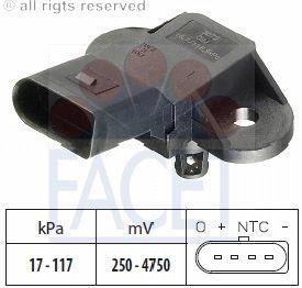 Fotografia produktu FACET 10.3072 czujnik podciśnienia-Map Sensor Seat/Skoda/VW