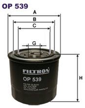 Fotografia produktu FILTRON OP539 filtr oleju Toyota 1.3 Corolla 83-87/Daewoo Tico