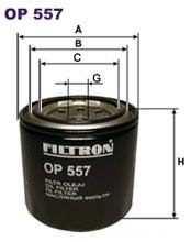 Fotografia produktu FILTRON OP557 filtr oleju Honda Civic 1.4-1.6/Accord 1.8-2.0