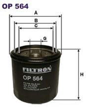 Fotografia produktu FILTRON OP564 filtr oleju Daihatsu Charade 1.0 diesel 87-