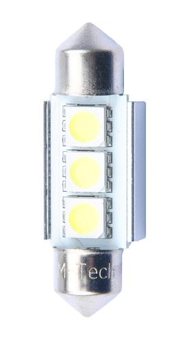 Fotografia produktu M-TECH L330W dioda LED L330 - C5W 36mm 3xSMD5050 RAD. Canbus biała