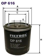 Fotografia produktu FILTRON OP616 filtr oleju VW 92-97 1.4