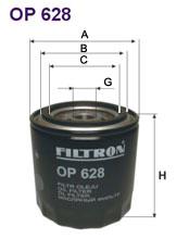 Fotografia produktu FILTRON OP628 filtr oleju Jeep Grand Cherokee 6.1L V8 2006