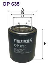 Fotografia produktu FILTRON OP635 filtr oleju Suzuki Vitara 88-