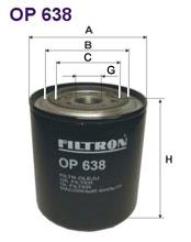 Fotografia produktu FILTRON OP638 filtr oleju Isuzu Trooper 2.2TD 81-88