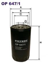 Fotografia produktu FILTRON OP647/1 filtr oleju Massey Ferguson