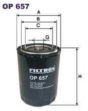 Fotografia produktu FILTRON OP657 filtr oleju Porsche 2.2-3.6 -93