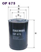 Fotografia produktu FILTRON OP675 filtr oleju Ford Ranger 2,5TD 7/00-