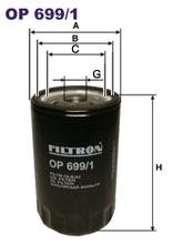 Fotografia produktu FILTRON OP699/1 filtr oleju Chevrolet Beretta 2.2