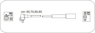 Fotografia produktu JANMOR JP348-JAN kable zapłonowe zestaw do Mazda 121 III (JASM, JBSM) 1.3 50KM